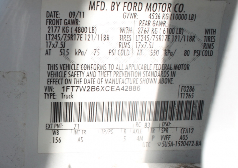 Ford Super Duty F-250 2012 price 