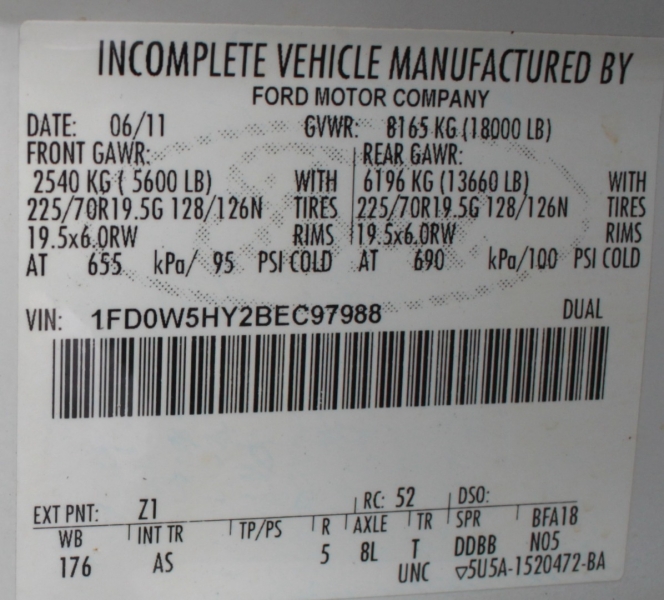 Ford Super Duty F-550 DRW 2011 price 