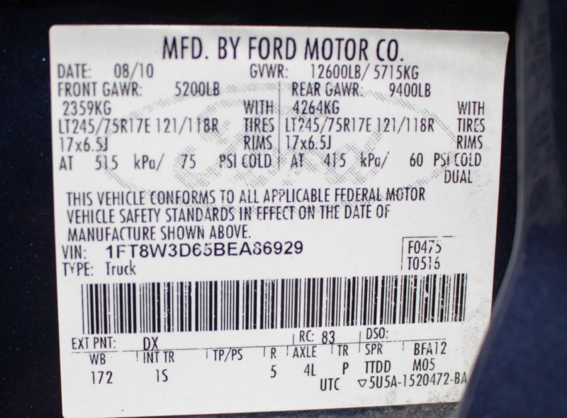 Ford Super Duty F-350/4WD 2011 price 