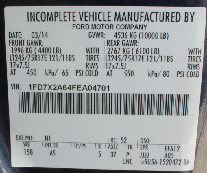 Ford Super Duty F-250 44Km Utility Box 2015 price 