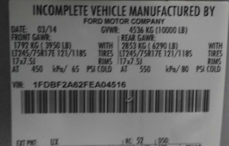 Ford Super Duty F-250 Utility Box 32Km lift Gate SRW 2015 price 