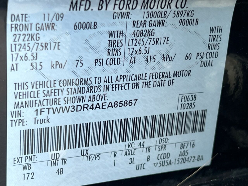 Ford Super Duty F-350 DRW 2010 price $25,995