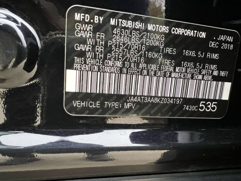 Mitsubishi Eclipse Cross 2019 price $12,991