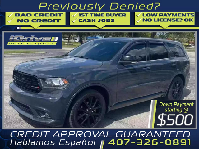 Dodge Durango 2018 price $19,277