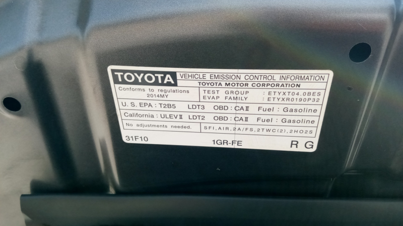 Toyota 4Runner 2014 price $3,500 Down