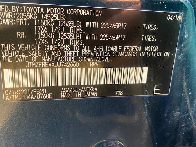 Toyota RAV4 2018 price $14,999