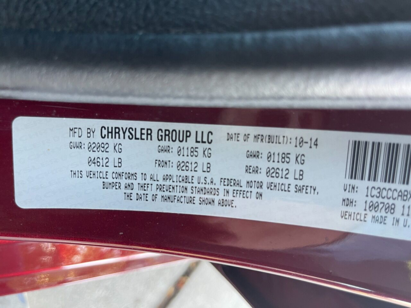 Chrysler 200 2015 price $15,995