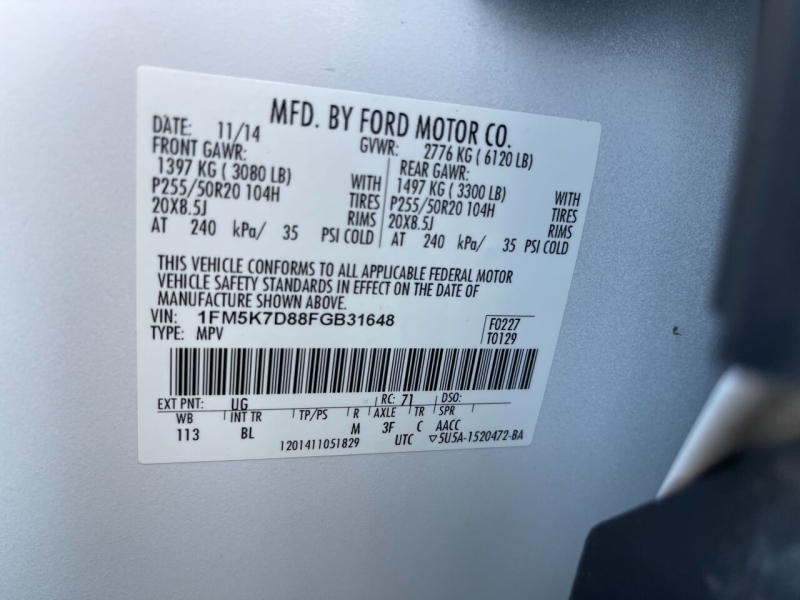 Ford Explorer 2015 price $15,995