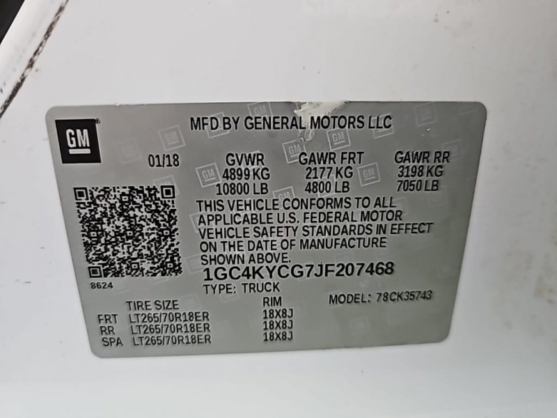 Chevrolet Silverado 3500HD 2018 price $28,977