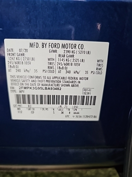 Ford Edge 2020 price $17,688