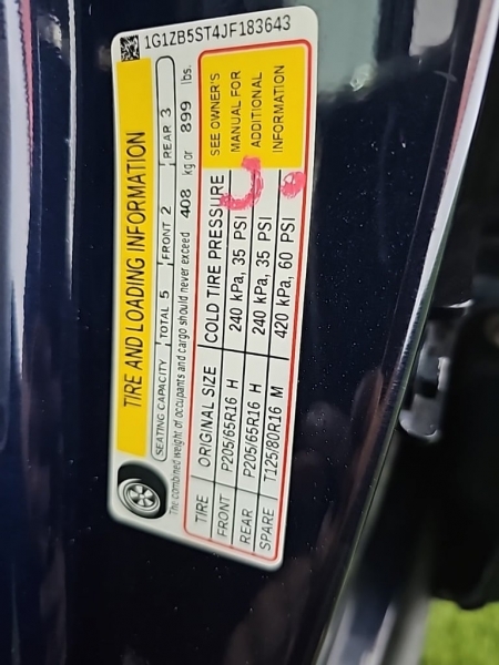 Chevrolet Malibu 2018 price $11,477