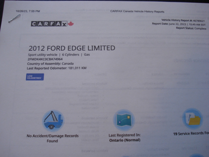 Ford Edge 2012 price $11,490