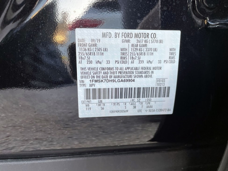 Ford Explorer 2020 price $3,000 Down