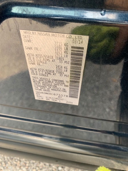 Nissan Pathfinder 2014 price $10,490