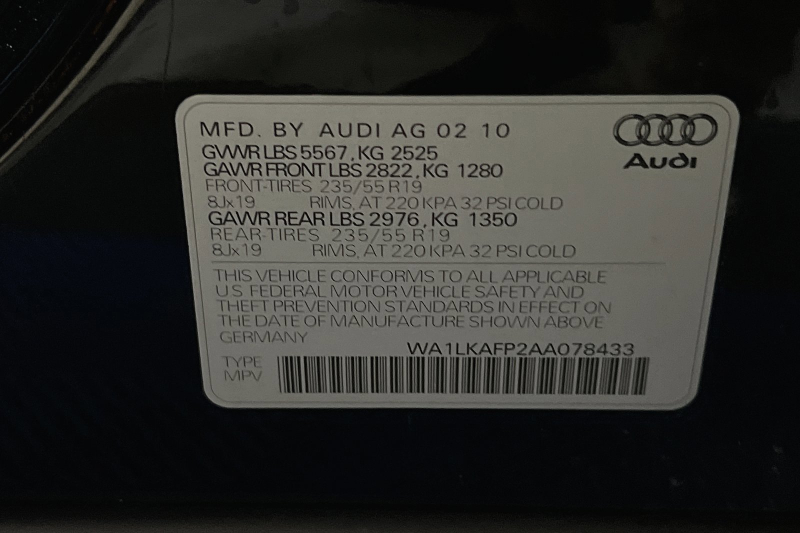 Audi Q5 2010 price $11,900