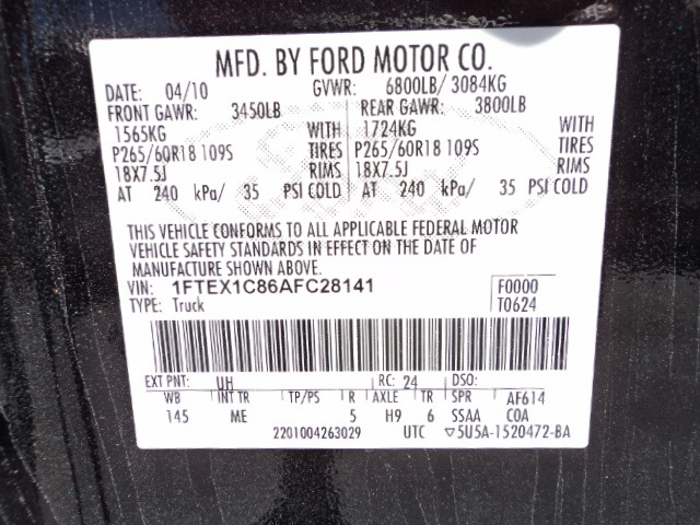 Ford F-150 2010 price $7,495