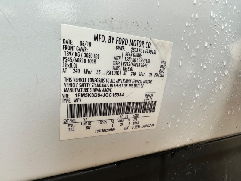 Ford Explorer 2018 price $14,995