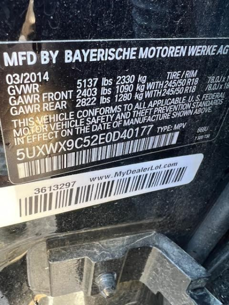 BMW X3 2014 price $8,500