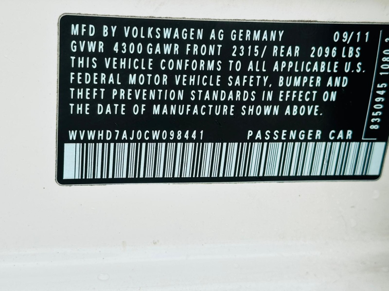 Volkswagen GTI 2012 price $8,995