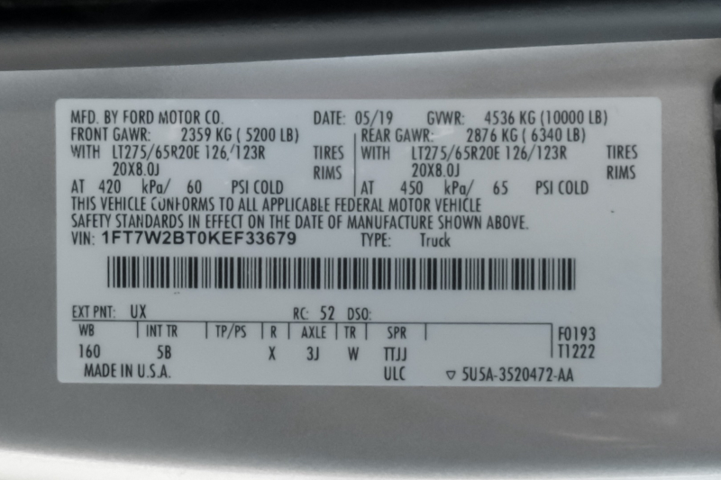 Ford Super Duty F-250 2019 price $42,995