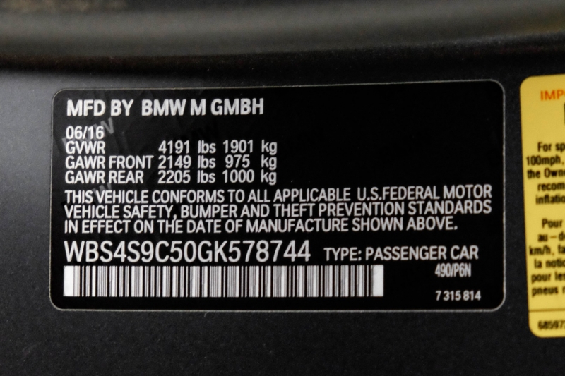 BMW M4 2016 price $81,989