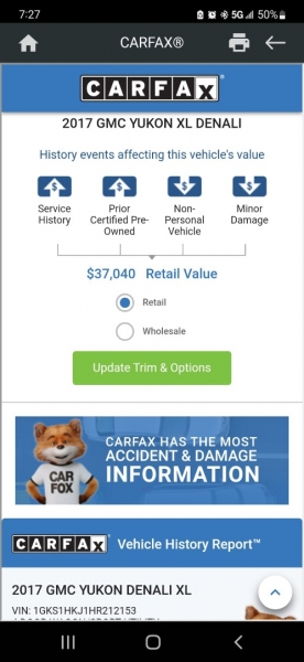 GMC Yukon XL 2017 price $22,999 Cash