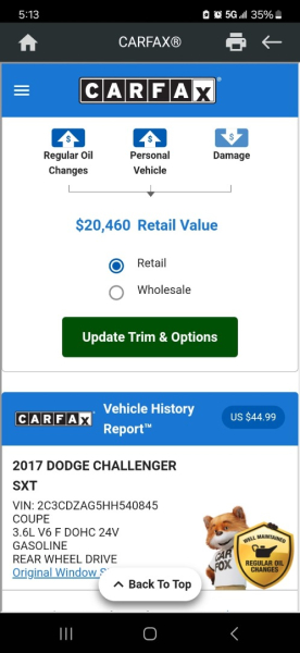 Dodge Challenger 2017 price $16,999 Cash