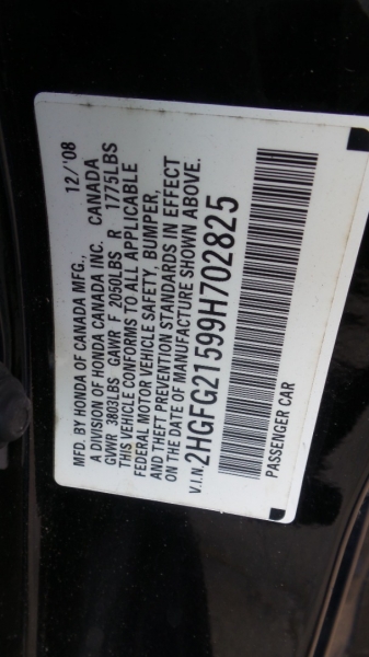 Honda Civic Cpe SI 2009 price 