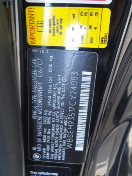 BMW 6-Series 2007 price $19,800