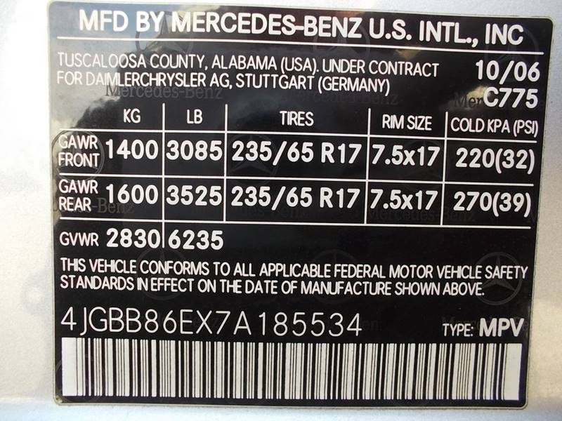 Mercedes-Benz M-Class 2007 price $8,955