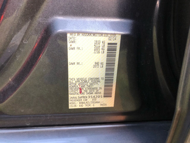 Nissan Altima 2014 price $7,450