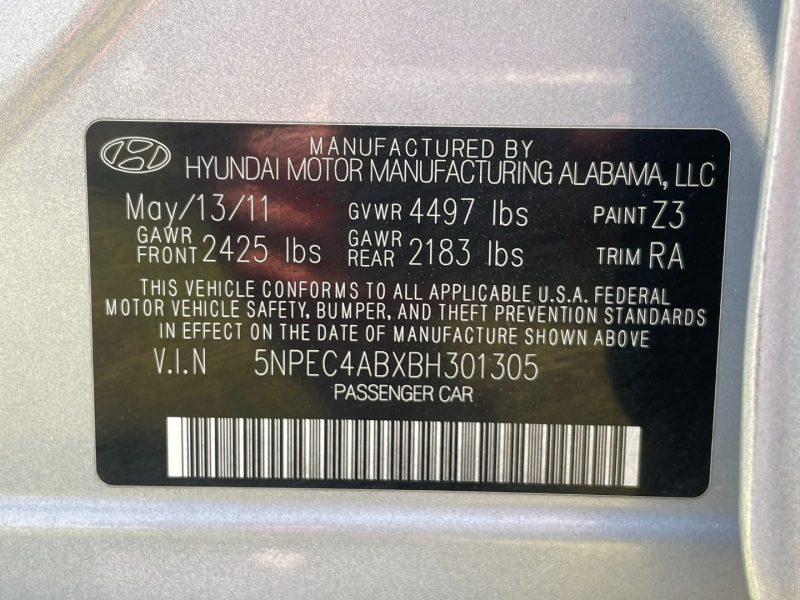 Hyundai Sonata 2011 price $5,895