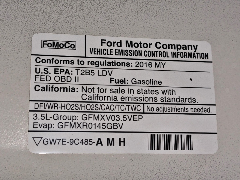Ford Sedan Police Interceptor 2016 price $11,950