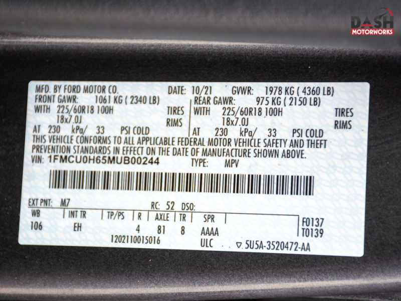 Ford Escape SEL Leather Camera Remote Start 2021 price $19,995