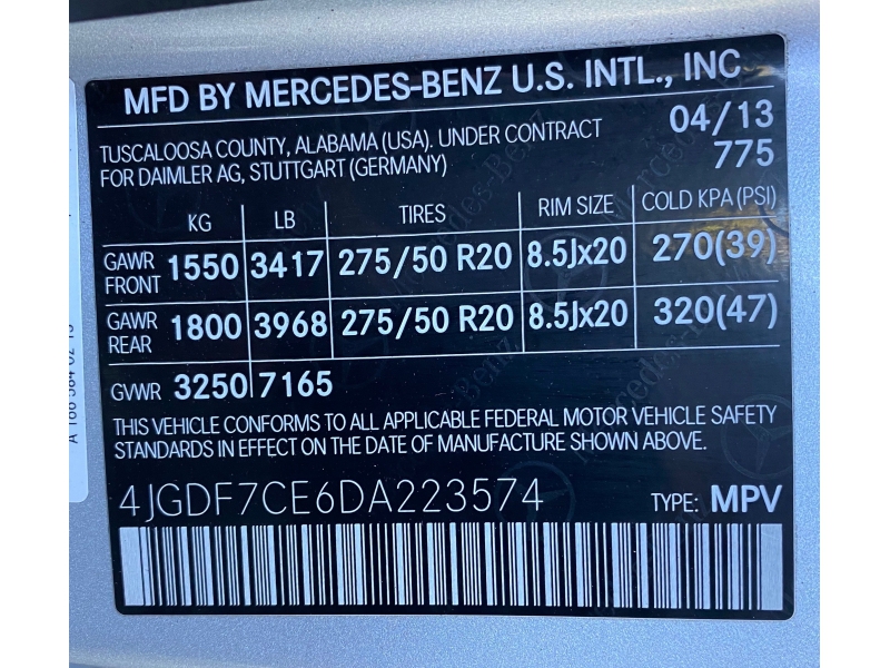 Mercedes-Benz GL-Class 2013 price $23,838