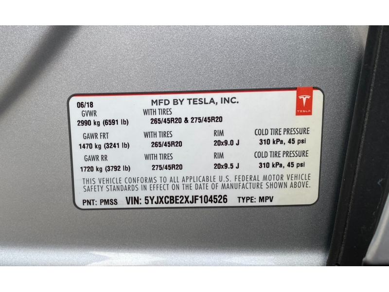 Tesla Model X 2018 price $68,888