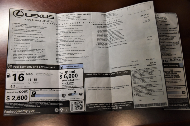 Lexus GX 460 2017 price $34,500