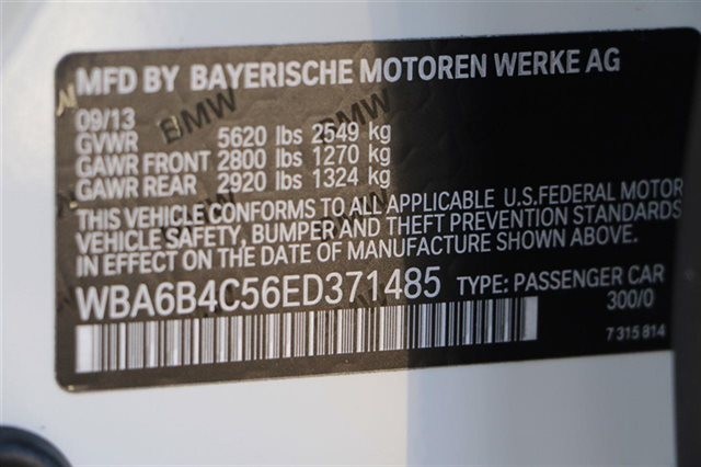 BMW 6 Series 2014 price $84,800