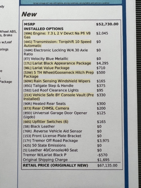Ford Super Duty F-250 2021 price $71,900
