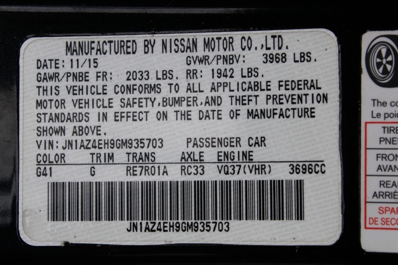 Nissan 370Z 2016 price $18,991