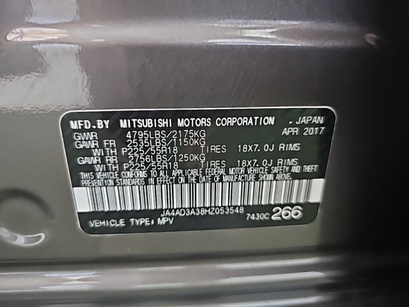 Mitsubishi Outlander 2017 price $17,877