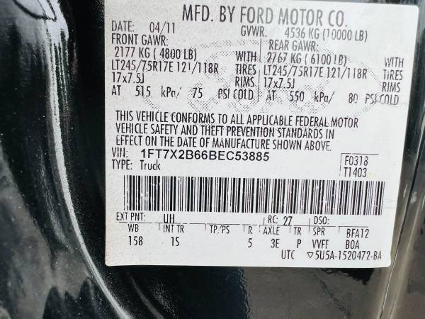 Ford Super Duty F-250 SRW 2011 price $22,900