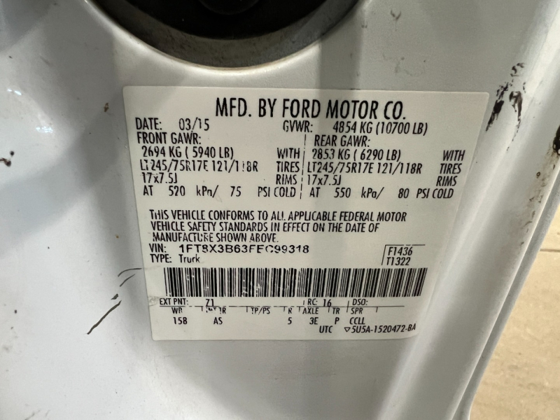 Ford Super Duty F-350 SRW 2015 price $18,950