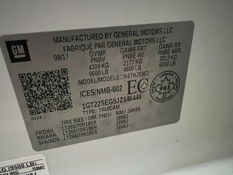 GMC Sierra 2500HD 2018 price $25,950