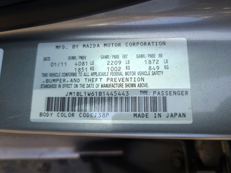 Mazda Mazda3 2011 price $7,990
