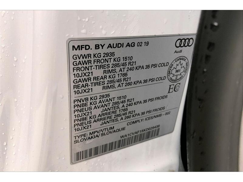 Audi Q8 2019 price $44,900