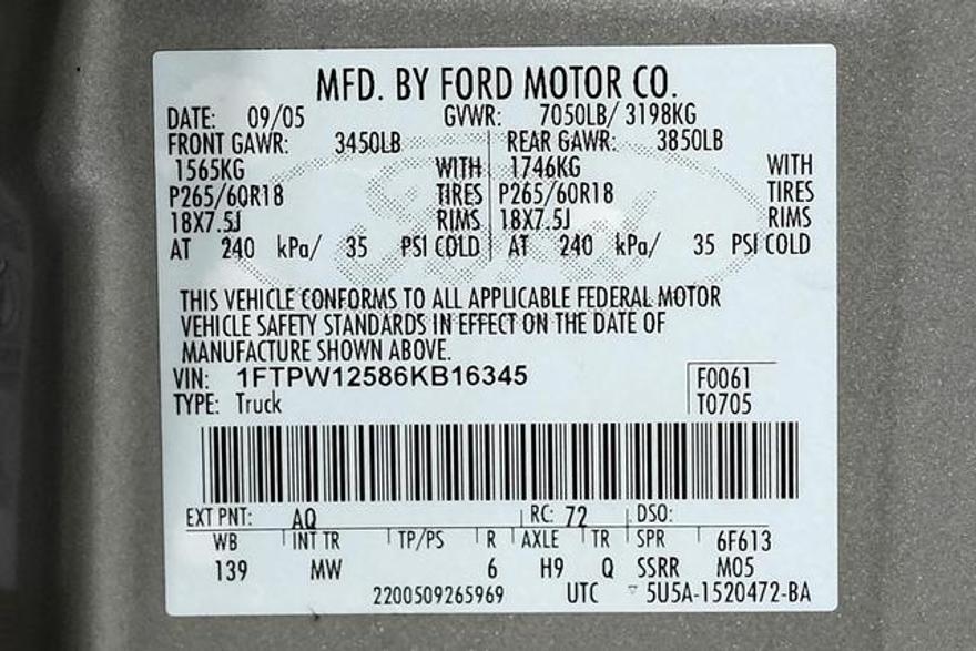 Ford F150 SuperCrew Cab 2006 price $9,995