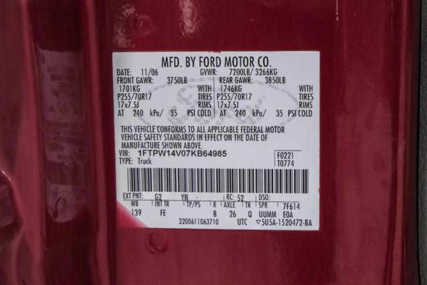 Ford F150 SuperCrew Cab 2007 price $13,395